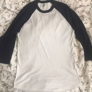 American Apparel baseball tee